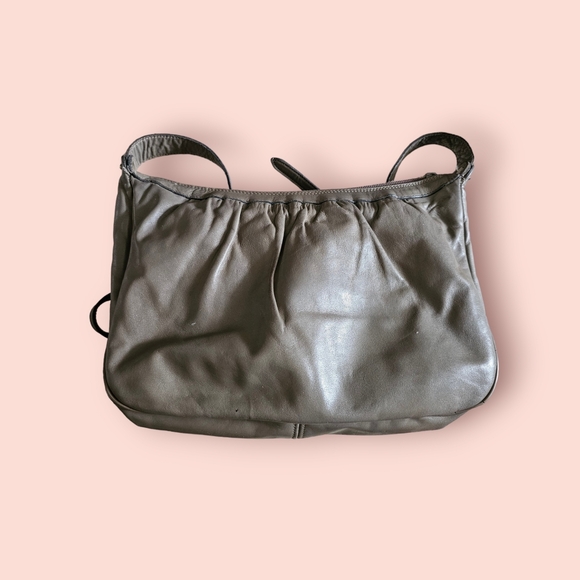 1980s Etienne Aigner Taupe Vintage Shoulder Bag - Picture 2 of 12